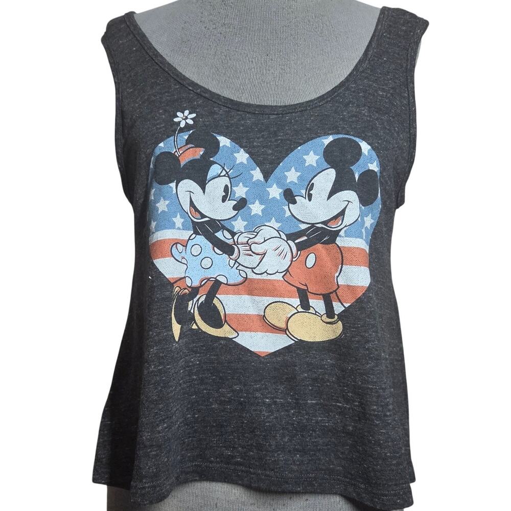 Disney Mickey and Minney Crop Tank Top Size Medium